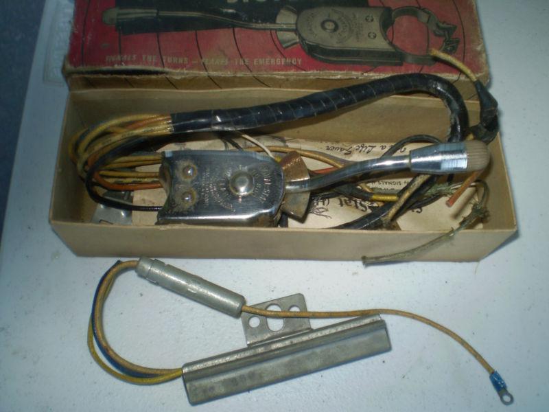 1930-40-50's chevy ford mopar chrome signal stat sigflare signal switch in box