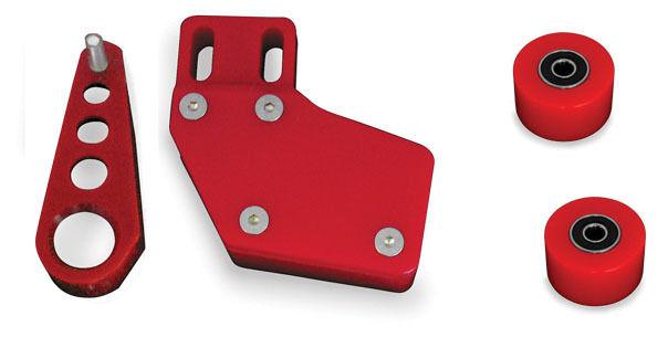 Modquad chain slider/guide/roller set red for yamaha banshee