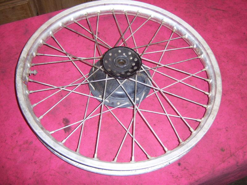 Yamaha xt500 xt 500 front wheel hub rim spokes set pair tt tt500 76 77 78 79 80