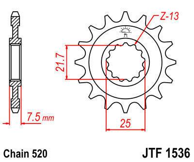 Jt sprocket front 15t steel fits kawasaki ksf450 kfx450r 2008-2012