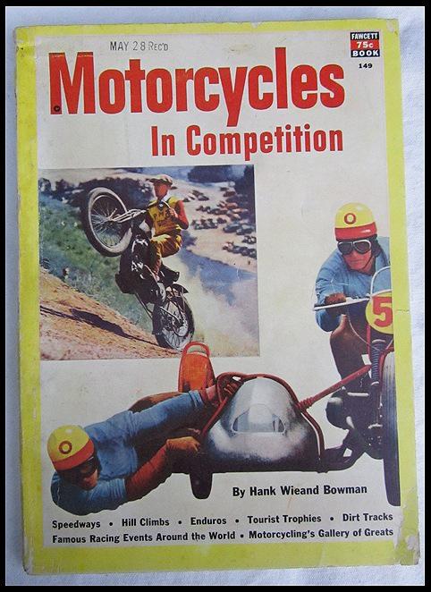 1952 vintage motorcycle racing book speedway dirt track tt harley triumph indian