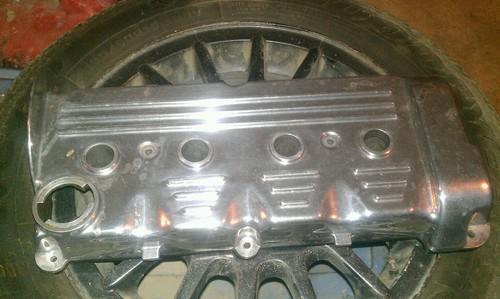 Vw jetta, gti, golf, 16v head valve cover polished