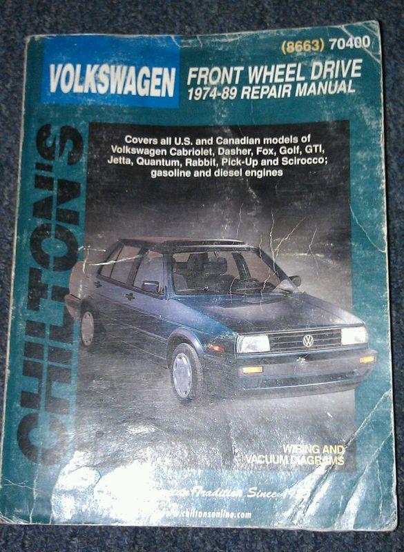 Chiltons volkswagen 1974-89 repair manual #(8663) 70400