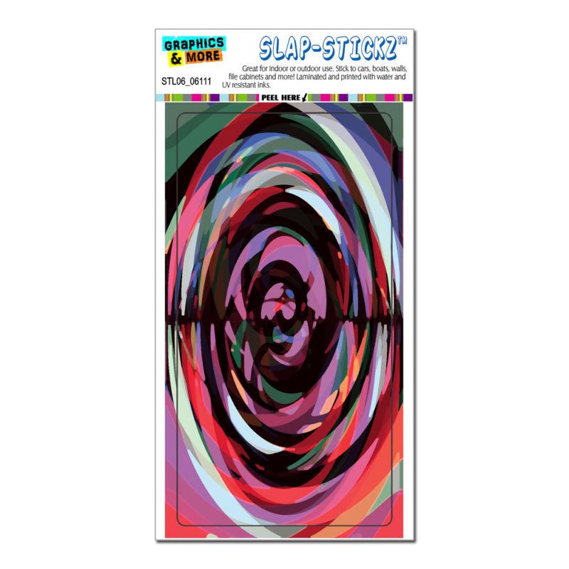 Rainbow cyclone black - slap-stickz™ automotive car window locker bumper sticker