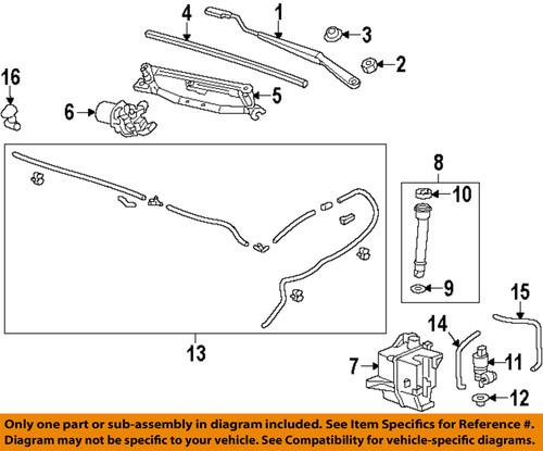 Chevrolet gm oem 95228810 wiper blade/windshield wiper blade