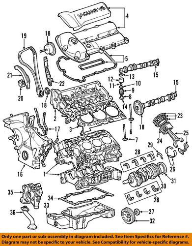 Jaguar oem xr816232 engine valve cover gasket/valve cover gasket