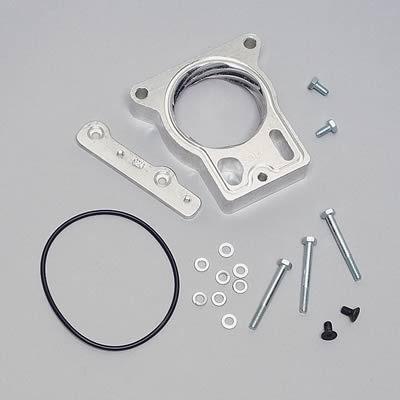 Motorvation throttle body spacer motorvator aluminum natural 1" chevy gmc 5014