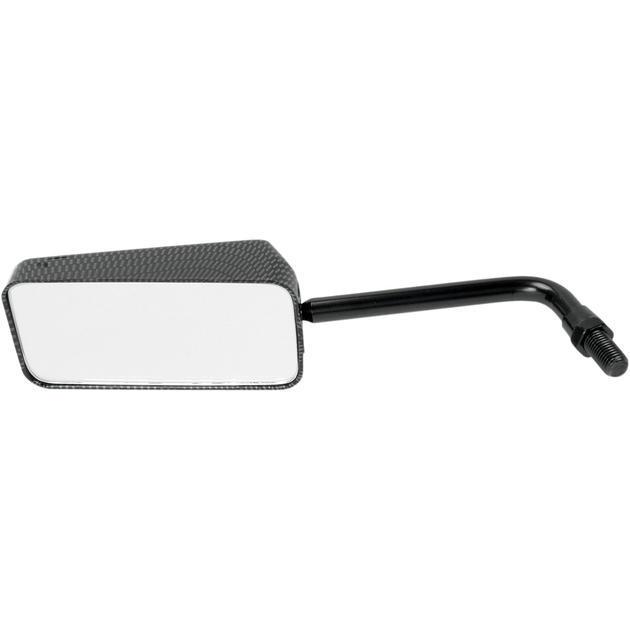 Emgo eurosport mirror rectangular 10mm carbon universal