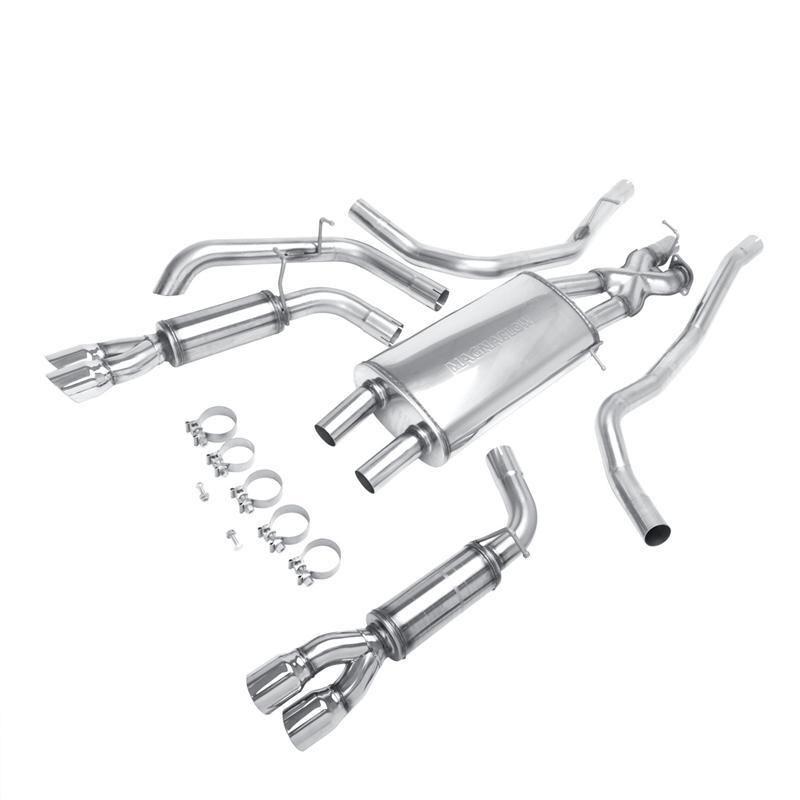 2005-2008 land rover lr3 hse & se magnaflow 2.5" cat-back exhaust w/ tip 16895