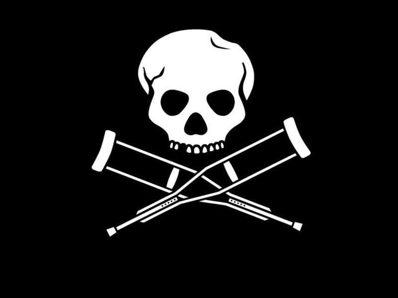 Jackass vinyl die cut decal 10" 