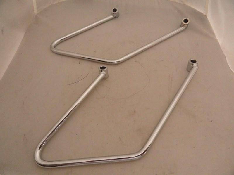 Soft tail "new" 1984-99 set of chrome saddle bag supports #91790-84a