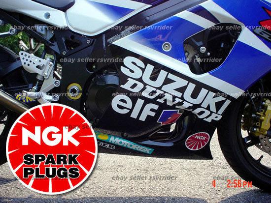 Ngk spark plug decal sticker for car or motorcycle