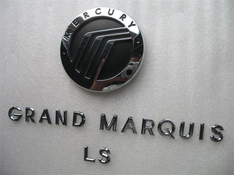 03 04 05 06 07 08 09 mercury grand marquis ls rear chrome emblem logo badge set