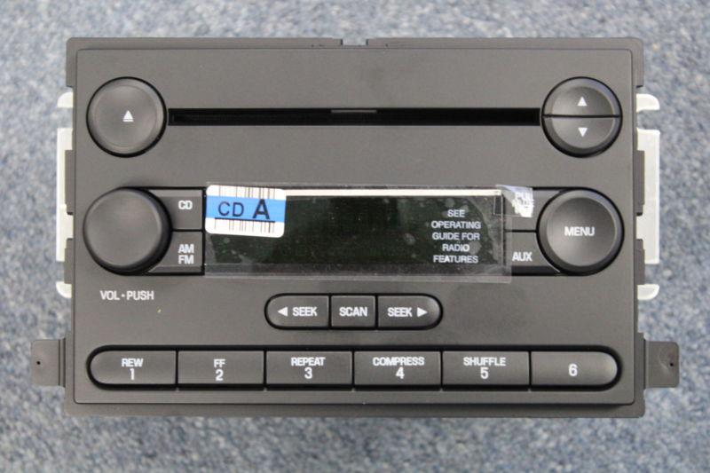 Y new 05 06 07 ford f250 f350 focus am/fm single cd radio 6s4t-18c869-ad