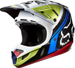 Fox racing v4 intake 2014 mx/offroad helmet black/red