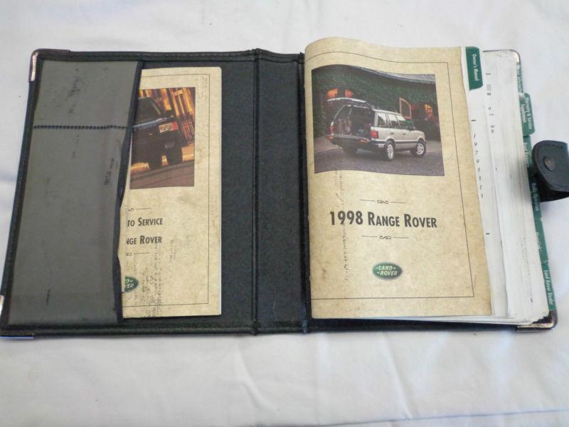 1998 range rover owner's manual