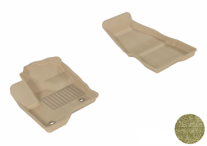 09-up ford flex 3d maxpider classic tan rubber molded floor mats 1st