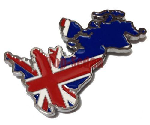 Uk england land flag metal hood front grille grill badge emblem land range rover