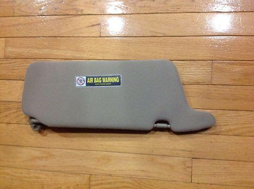 Original 2001 2002 2003 2004 2005 honda civic driver side sun visor - taupe