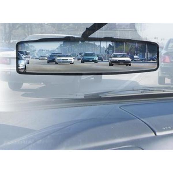 Universal wide manual adjustment angle safety blind panoramic rearview mirror
