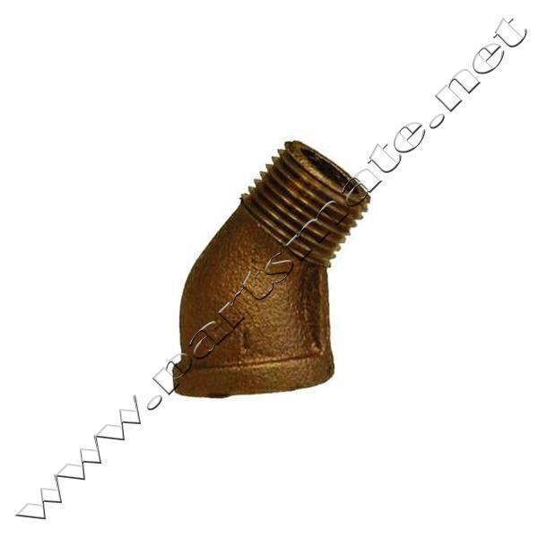 Midland metals 44207 bronze 45Â° street elbow / 1-1/2 bronze 45 d