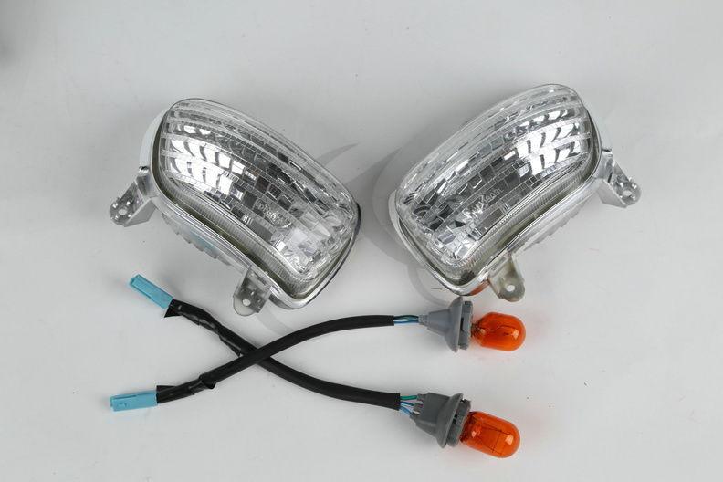 Clear plastic front turn signal lights lens for honda goldwing gl1800 2001-2013