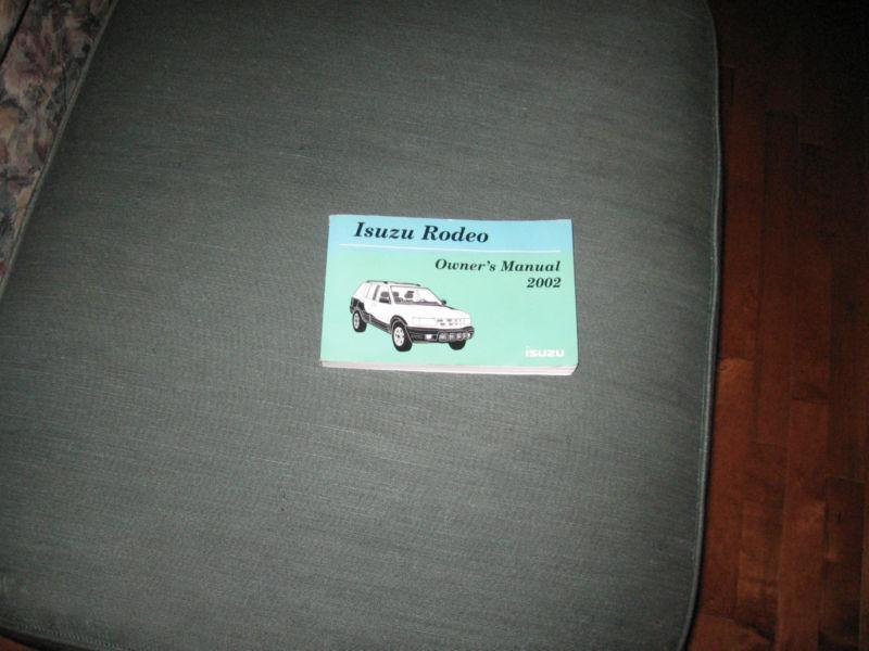 2002 isuzu rodeo owners manual