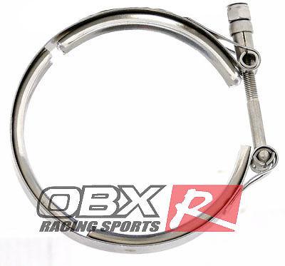 Obx stainless steel vband v-band v band clamp 4.5 inch 4.5" / 4.9"