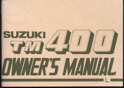 1974 suzuki tm400 owner's manual