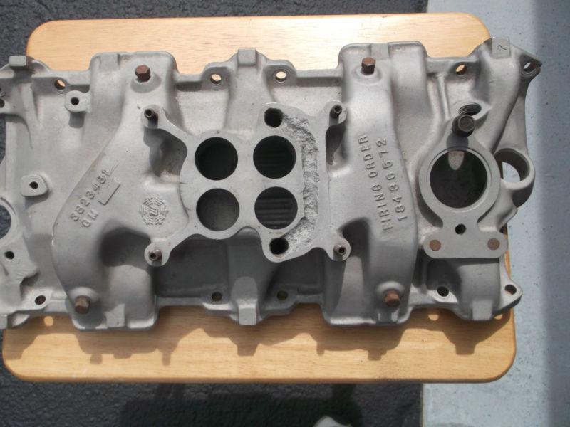  intake manifold,  wcfb aluminum for small block chevy