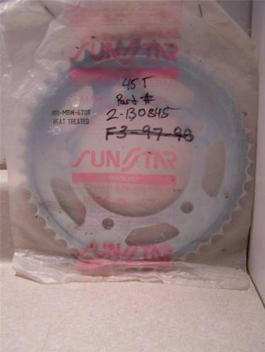 Nos sunstar 45 tooth rear steel sprocket  part # 2-448345/ho1-mbw-670r{fbc