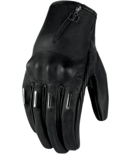 2013 icon one thousand hella short women's ladies motorcycle gloves - kangaroo