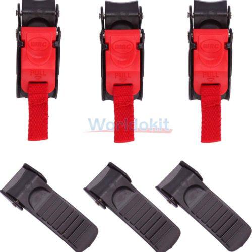 New plastic lot 3 motorcycle clip chin strap quick release buckle color style d