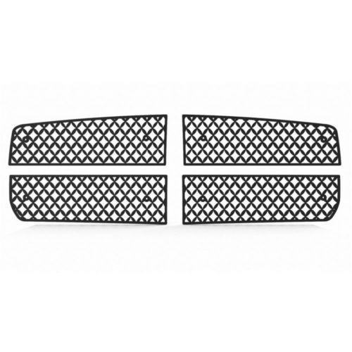 Dodge dakota 05-07 diamond mesh black powdercoat truck grill insert add-on trim