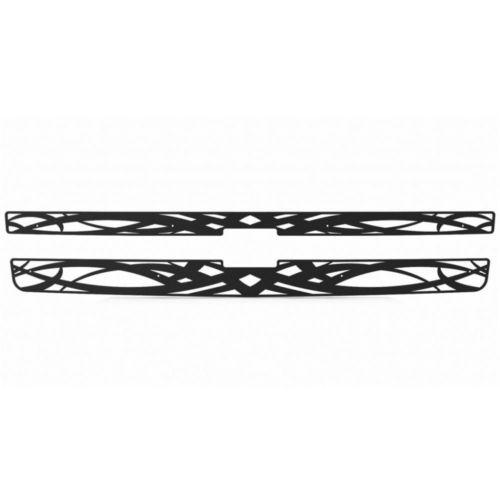 Chevy silverado 1500 07-13 tribal black powdercoat truck grill insert add-on