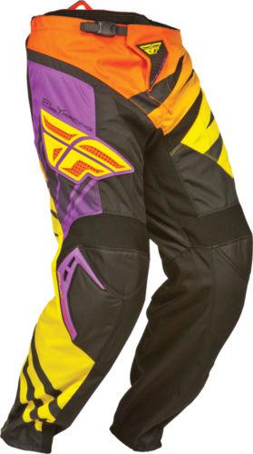 Fly racing fly14 f-16 race pants purple/yellow/black 30 367-93830