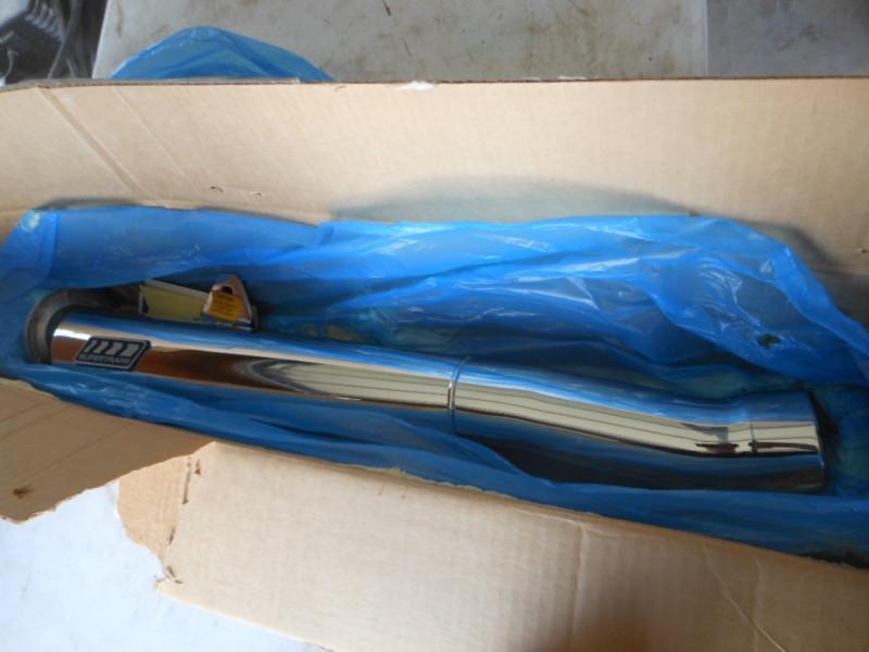 Nos 1983 suzuki gs550e gs550es supertrapp muffler megaphone chrome 4msm-60752c