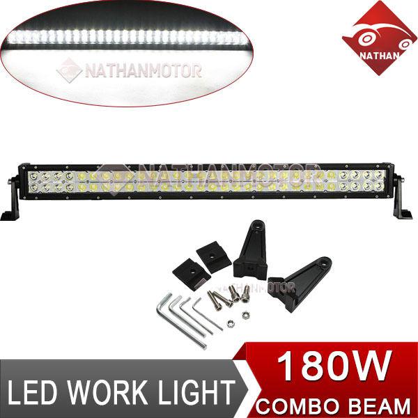 180w led epistar offroad work light combo spot flood beam wagon car van lamp