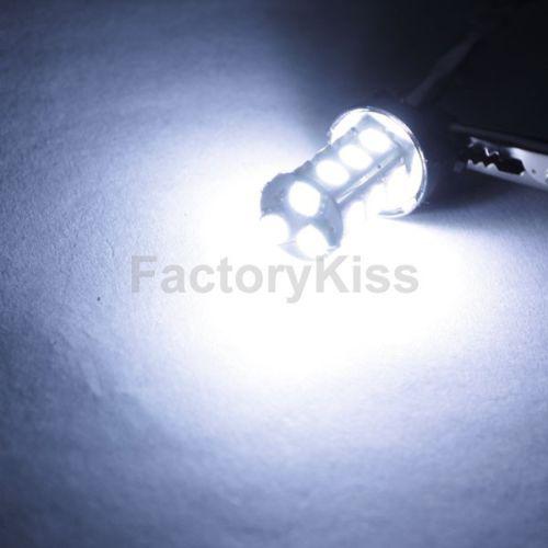 Fk auto 2 x car bulbs 3157 18-led smd white turn/tail light #372