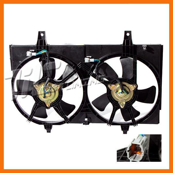 Maxima radiator condenser dual fan blade motor ni3115113 for prod.date to feb 00