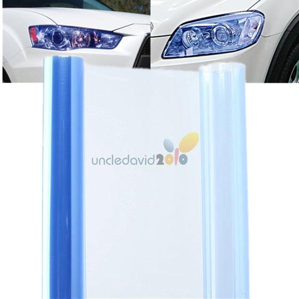 12"x48" ice blue car smoke tint vinyl fog light headlight taillight film sheet