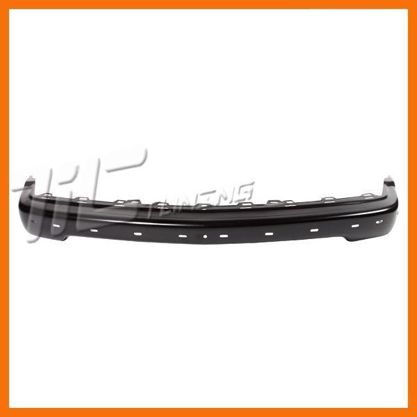 98-04 chevy s10 pickup front bumper face bar gm1002379 black steel ls appearance