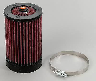 K&n air filter element round straight cotton gauze red 3.5" dia inlet rx-4140