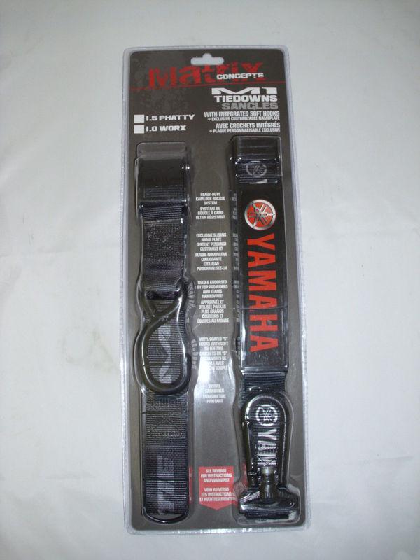 Yamaha m1 phatty tie down straps black mx motocross atv dirt bike motorcycle