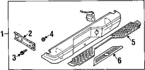 Nissan oem 850107b426 rear bumper-bumper assembly