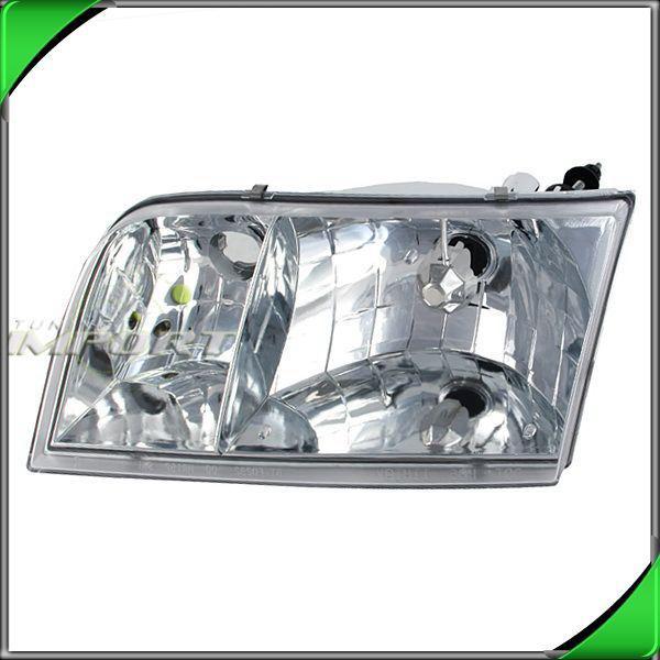 98-10 ford crown victoria clear lens chrome left driver head light lamp housing