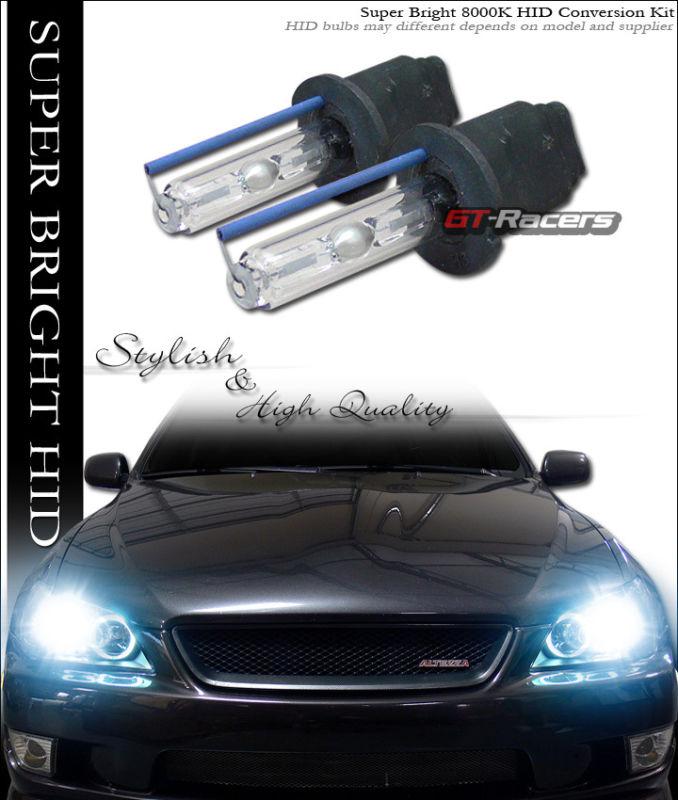 8000k hid xenon h3 bulbs w/ballast foglights fog lights lamps conversion kit gc