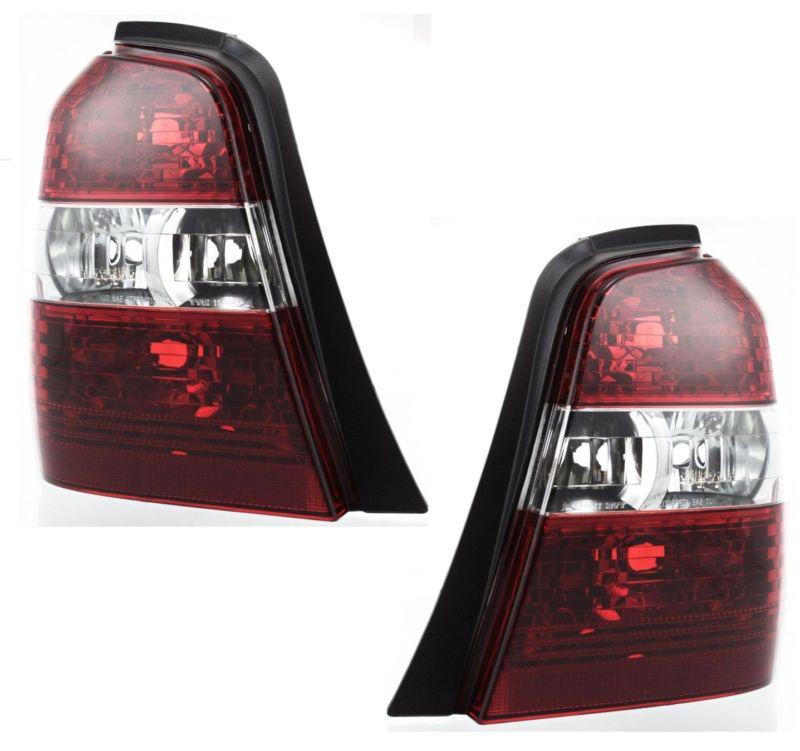 Tail light brake lamp rear lens & housing pair set driver & passenger sides