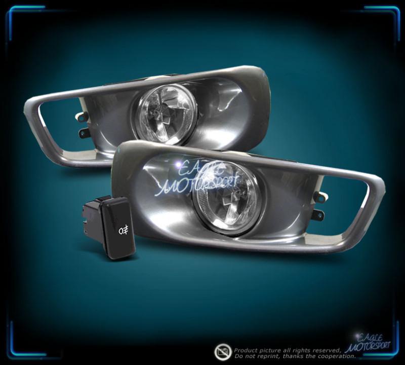 1999-2000 honda civic clear fog lights driving lamps