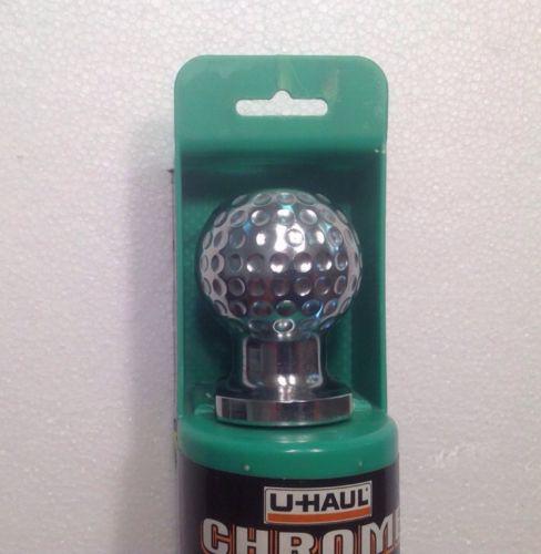 2" chrome golf ball like trailer ball.